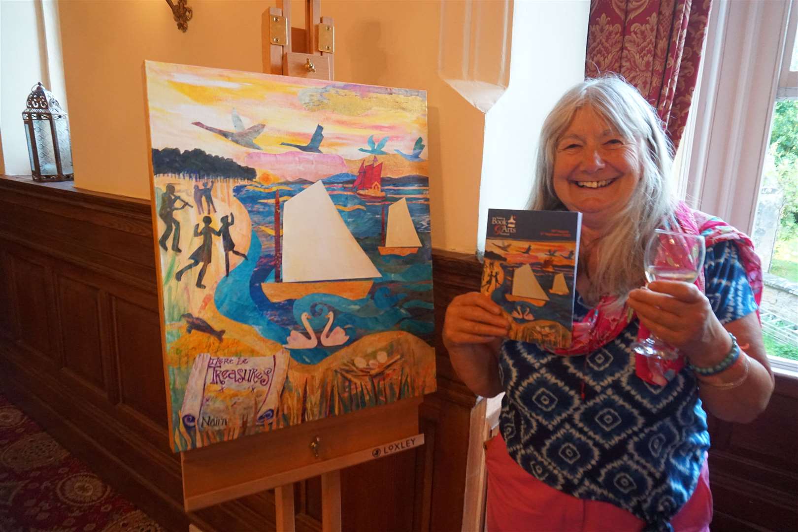 Storyteller and artist Lizzie McDougall who designed the cover for this year's programme. Pictures: Federica Stefani.