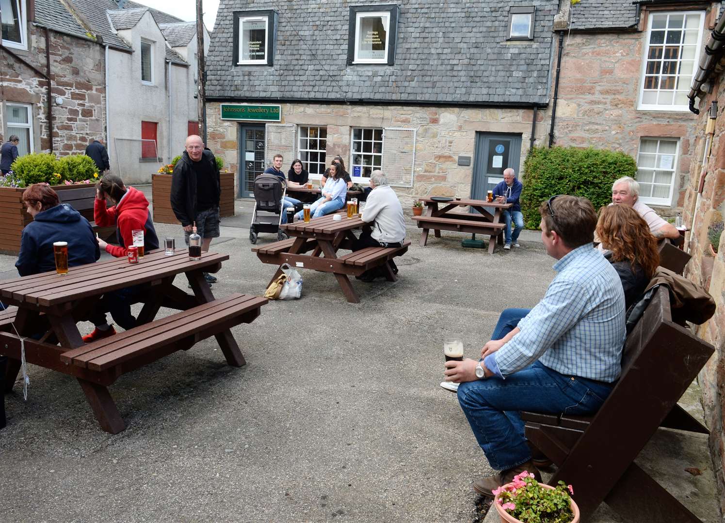 Beer garden welcomes a healthy crowd at the weekends. Picture: Gary Anthony.