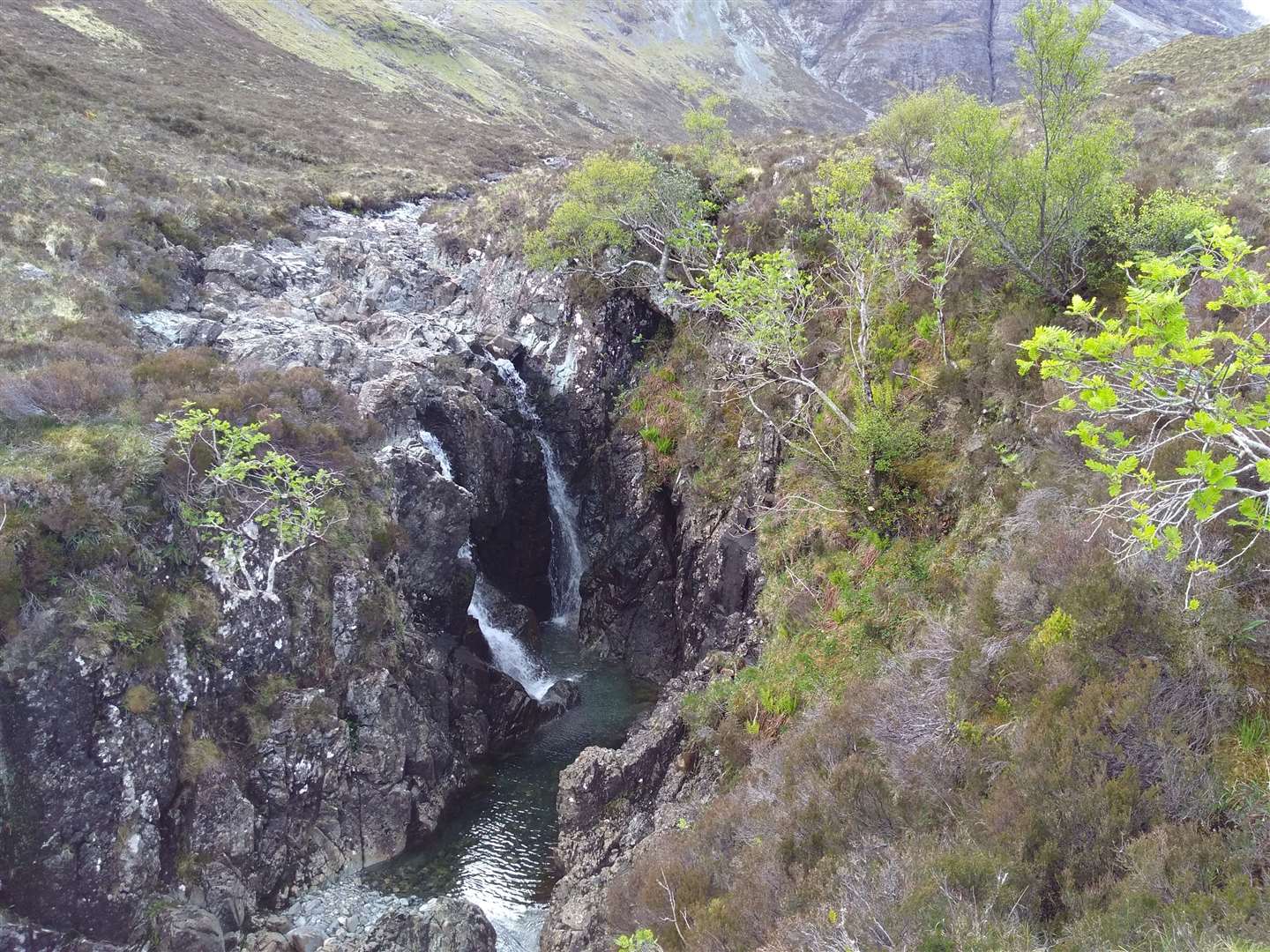 Waterfalls in the glen.