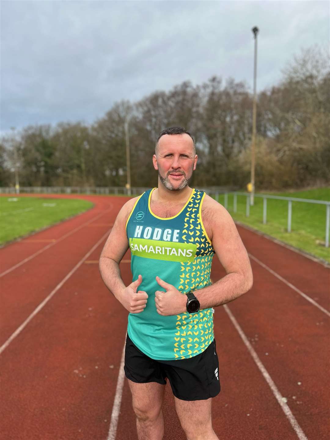 Dan Hodges is running the TCS London Marathon for Samaritans after speaking to the charity’s volunteers following his own suicide attempt (Dan Hodges/Samaritans/PA)