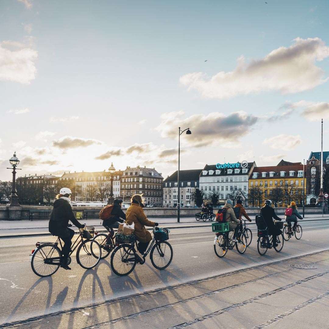 Queen Louise's Bridge connects inner Copenhagen and Nørrebro and is frequented by thousands of cyclists and pedestrians every day. Wider pavements also turned the sunny side of Queen Louise's Bridge into a popular hangout for Copenhageners. Picture: Wonderful Copenhagen