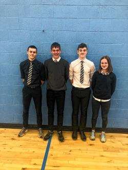 Dingwall Academy pupils Angus Davren, Alexander Mackay, Ruairidh Munro and Rachel Johnstone have been called up for Scotland.