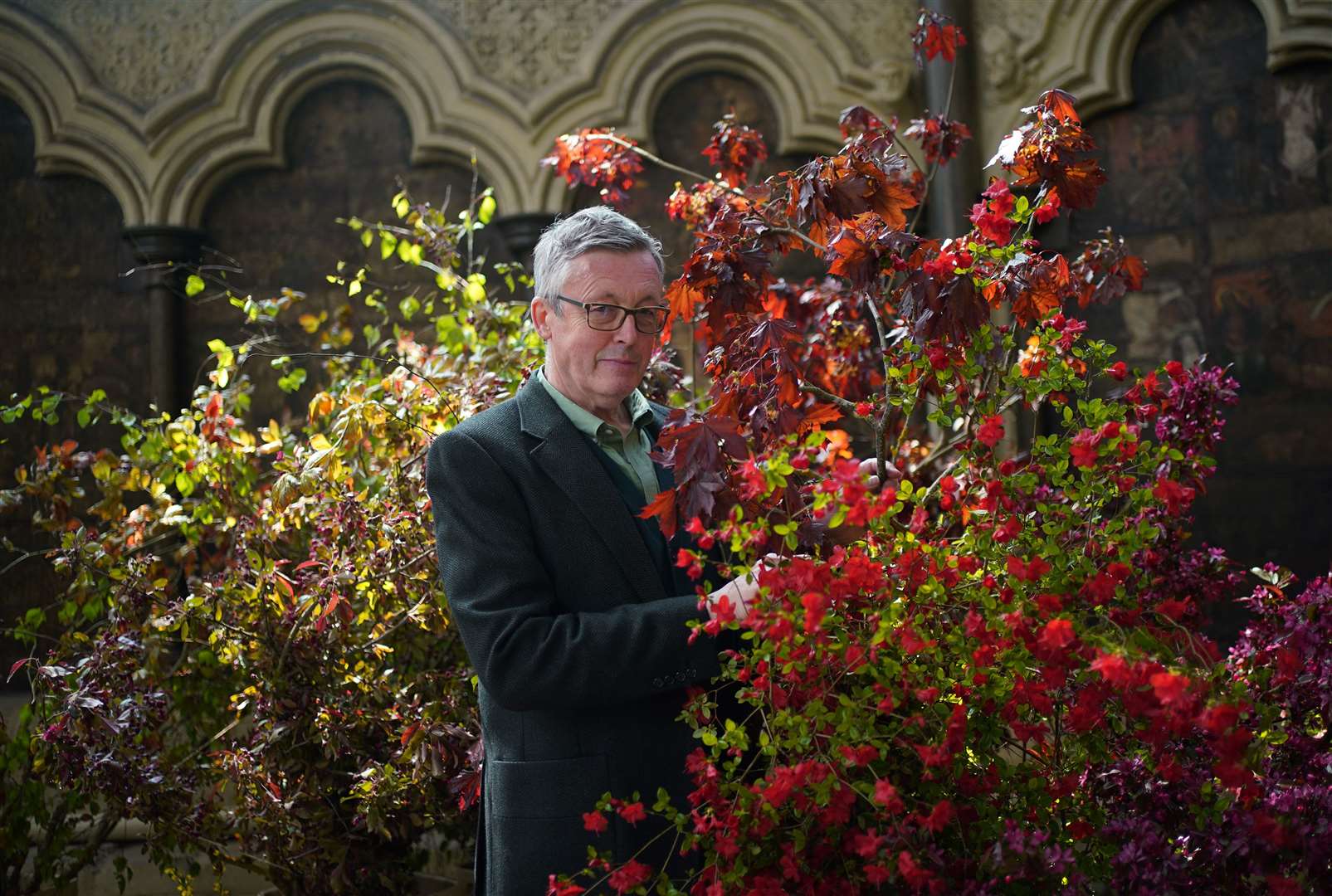 Florist Shane Connolly who arranged the flowers within Westminster Abbey, for the coronation (Yui Mok/PA)