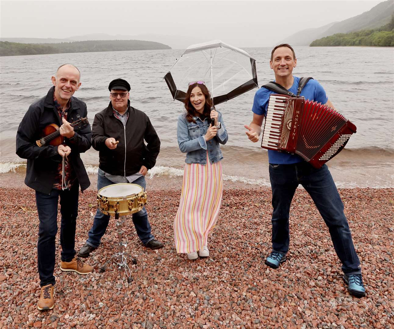 Musicians from the Highlands and Islands will play at the event focusing on Runrig this year. From left Duncan Chisholm, Iain Bayne, Julie Fowlis and Gary Innes of Manran.
