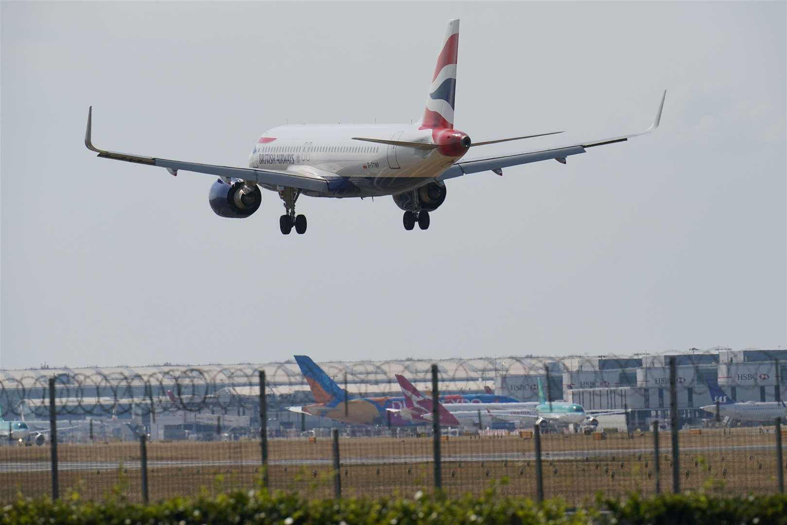 Some 579 flights are due to land at Heathrow on Friday (Jonathan Brady/PA)
