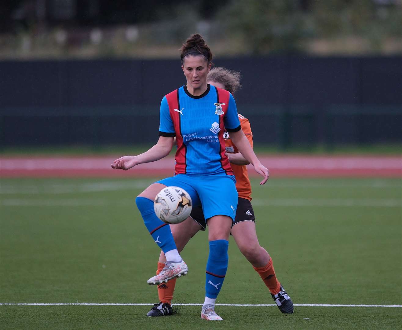 Natalie Bodiam sent ICT Women ahead in the first half against Hutchison Vale. Picture: Alex Todd/Sportpix