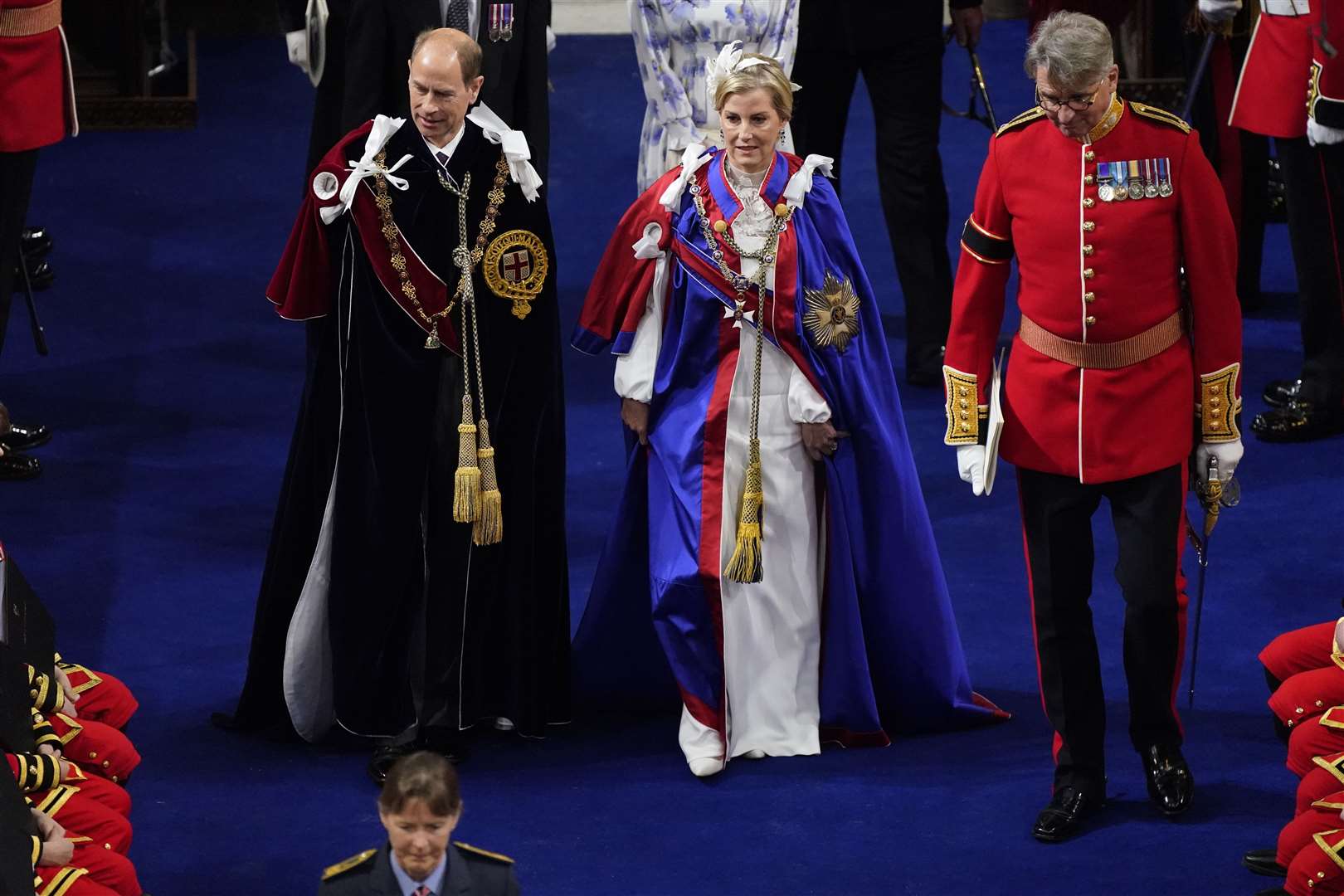 The Duke and Duchess of Edinburgh at the coronation (Andrew Matthews/PA)