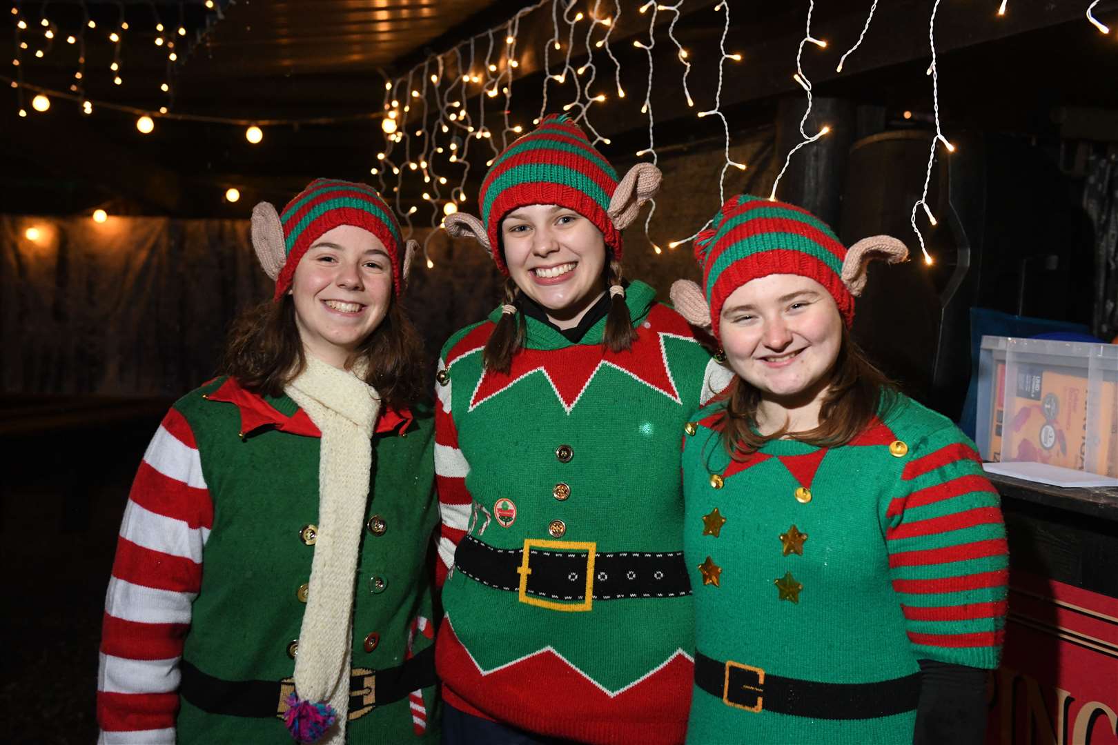 Kirsty Macleod, Teal Skinner and Caoimhe McKeown, elves. Picture: James Mackenzie.