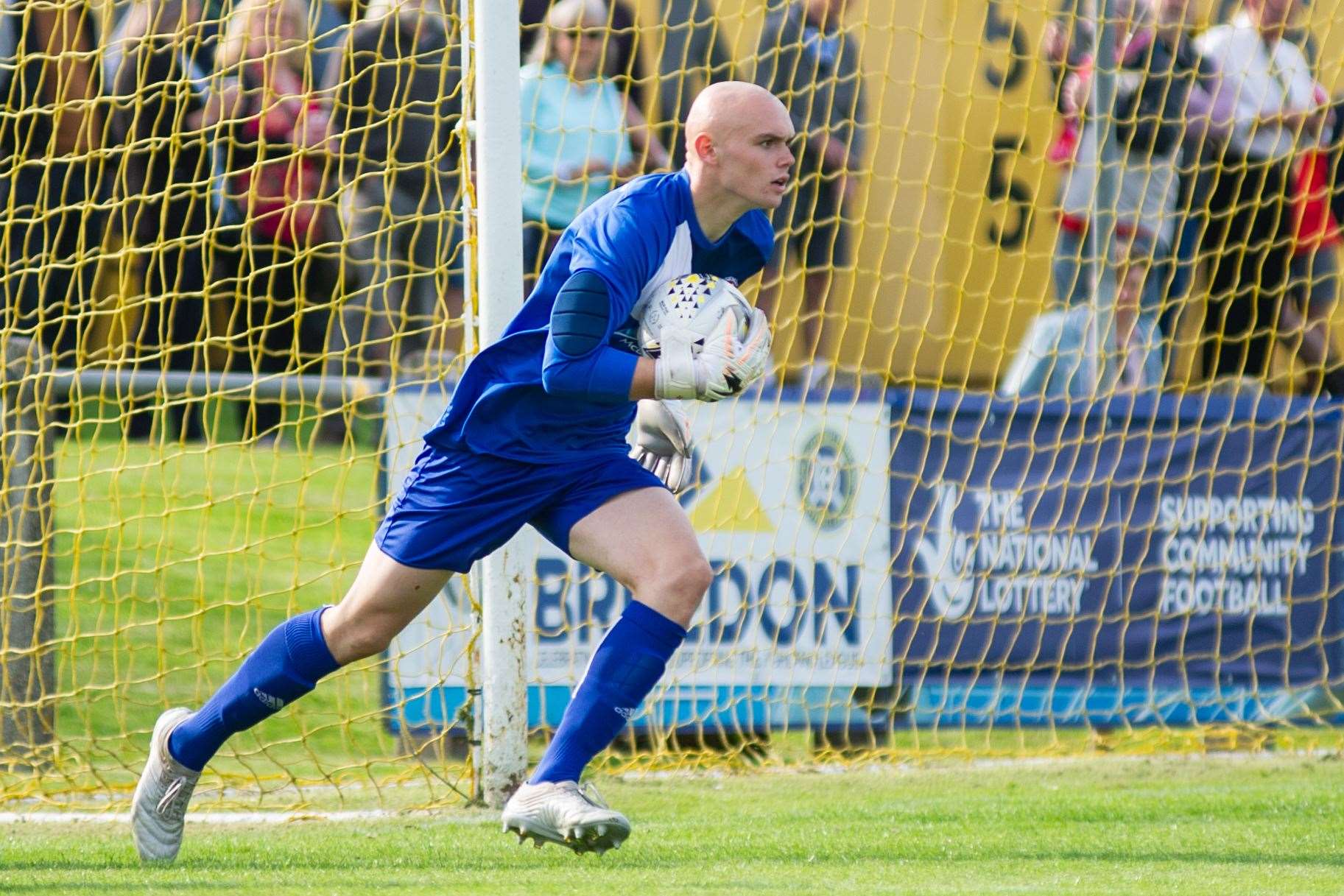 Young Ross County goalkeeper Logan Ross is spending a second season out on loan at Lossiemouth. Picture: Daniel Forsyth
