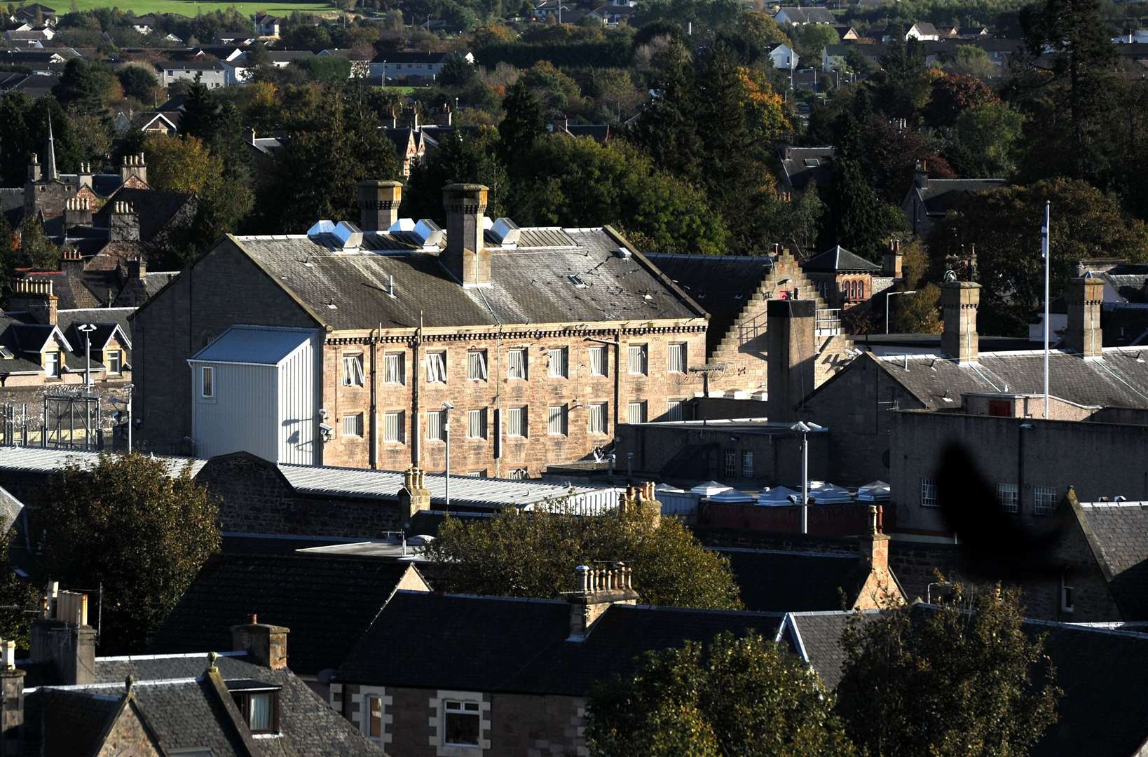 Inverness Prison sits amid housing.