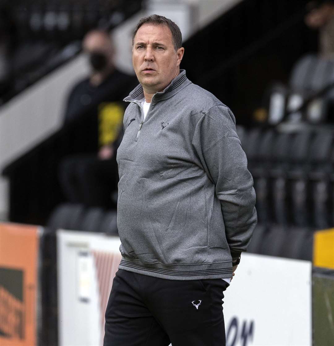 Ross County manager Malky Mackay at the recent 5-0 friendly win over Elgin City. Picture: Ken Macpherson