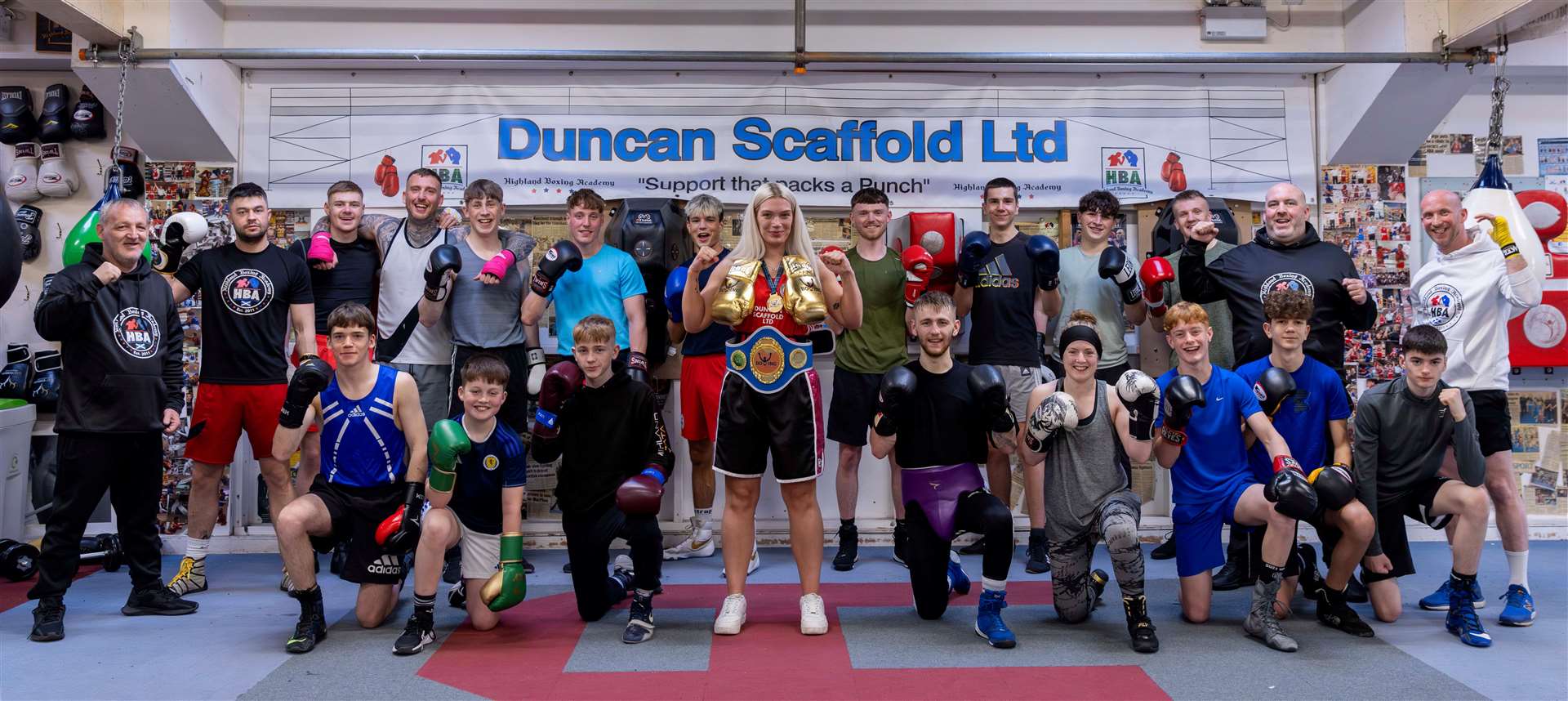 The whole crew at Highland Boxing Academy support each other through thick and thin. Picture: David Rothnie