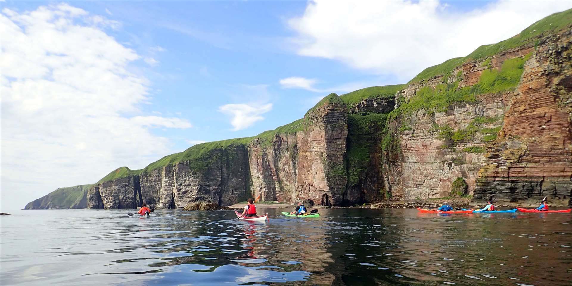 Dunbeath to Berriedale sea kayak journey. Picture: Ken Nicol/Pentland Canoe Club