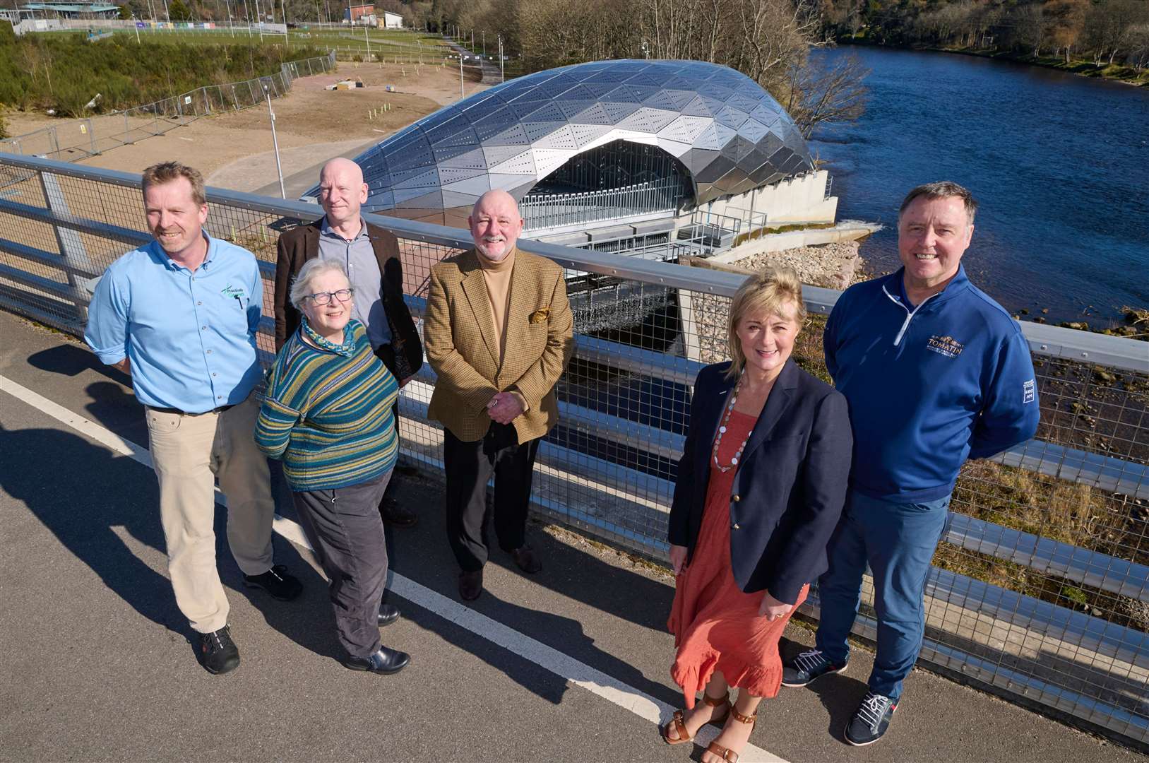 From left, some members of the new Climate Positive Leadership Group: Archie Prentice, Jane Cumming, George Baxter, Willie Cameron, Yvonne Crook, and Peter Kane.