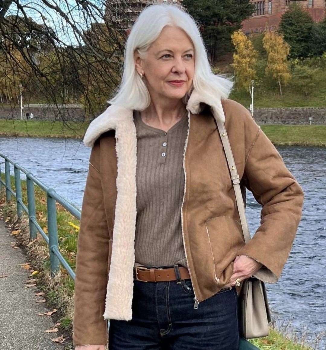 Valerie along the River Ness in Inverness.