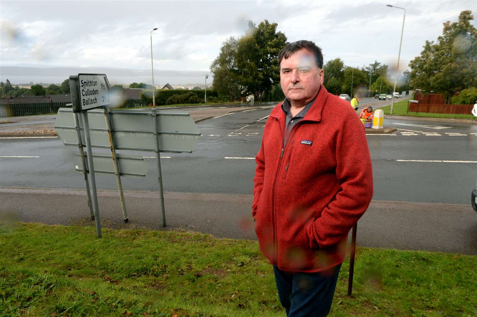 Councillor Ken Gowans at the junction where Tower Road meets Culloden Road. Picture: James Mackenzie