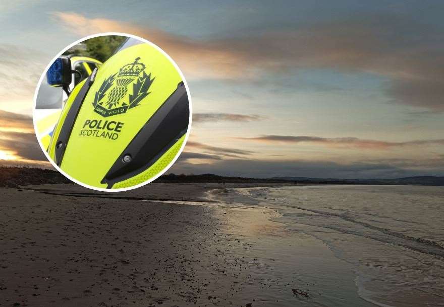 Police have appealed for information after clothing was found on the 'secret beach' near Nairn.