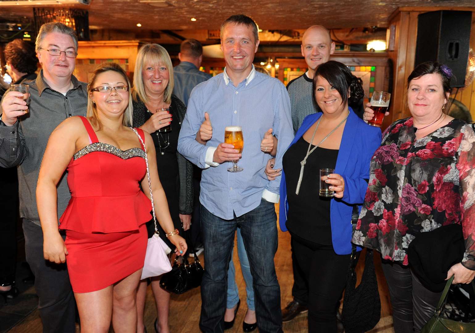 Members of Inverness Leisure Jog Scotland team enjoy an evening at Foxes .