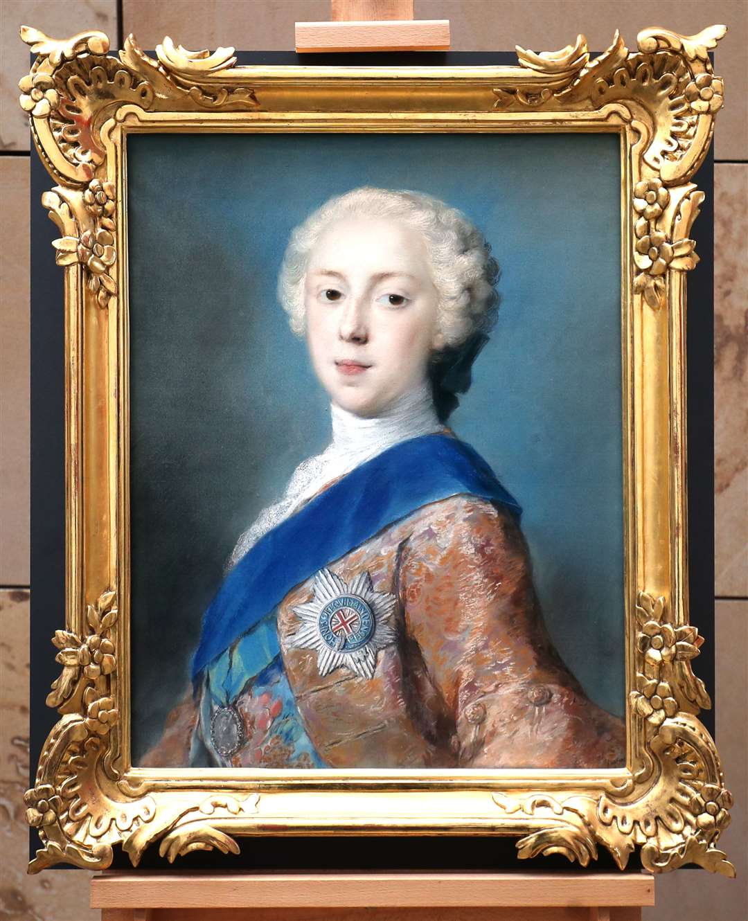 A rediscovered portrait of Bonnie Prince Charlie, painted in 1737 by Venetian artist Rosalba Carriera, unveiled at the National Museum of Scotland (Jane Barlow/PA)