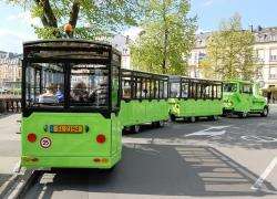 Tourism “train” with a difference in Luxembourg city.