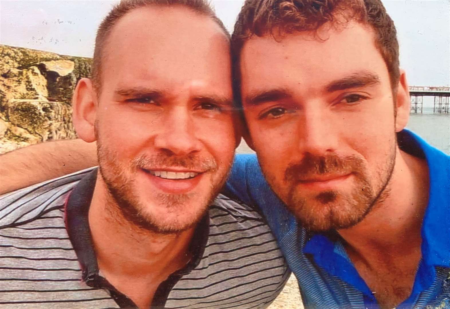 Simon Midgley, right, and his partner, Richard Dyson, died in the blaze in December 2017 (Family handout/PA)
