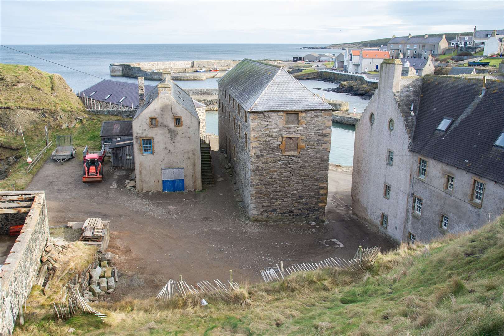 The harbour area of Portsoy returns to normal following filming for Peaky Blinders.Picture: Daniel Forsyth