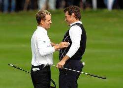 Luke Donald and Lee Westwood who will be at Castle Stuart for next month's Barclays Scottish Open