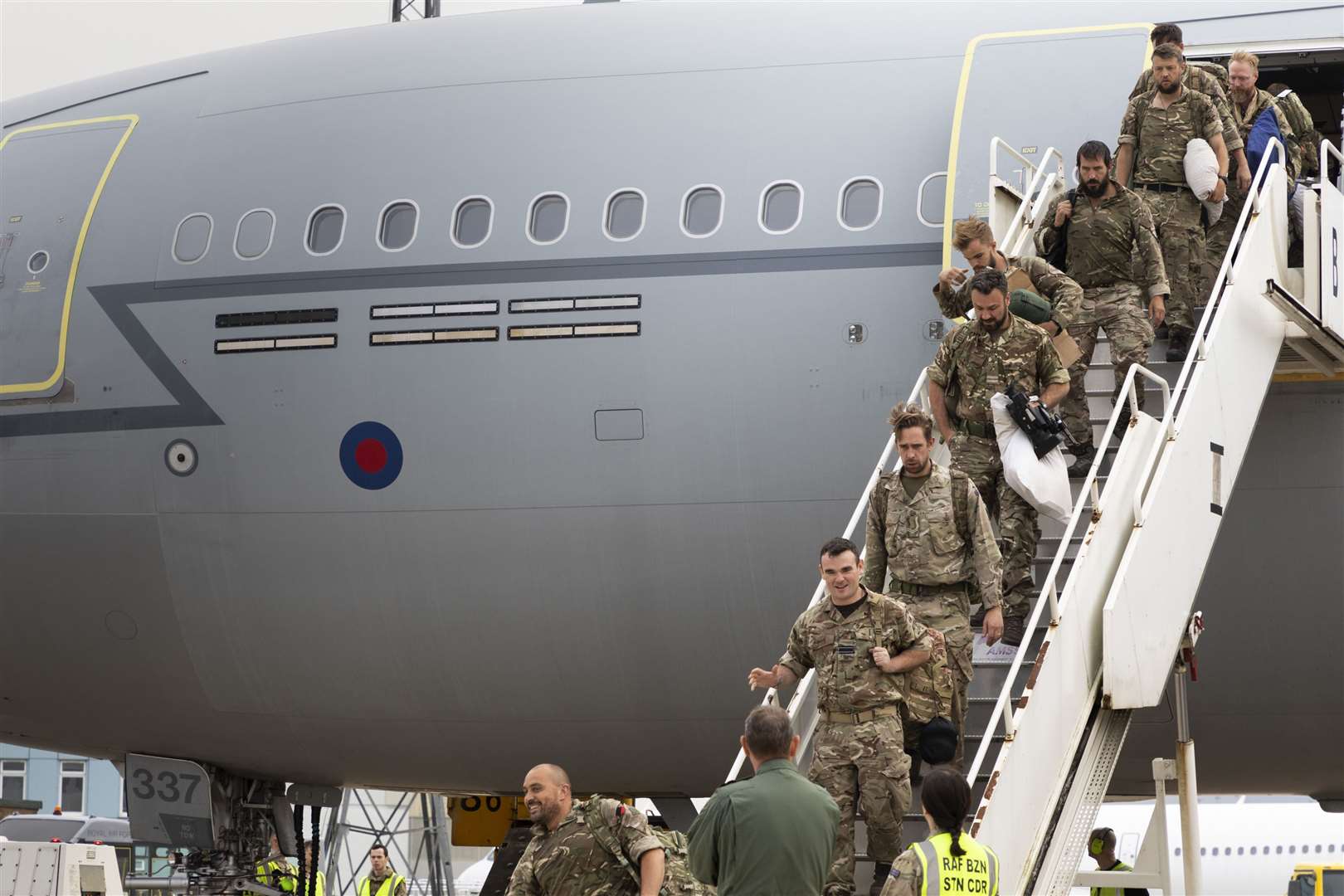 UK military personnel arrive home from Afghanistan (SAC Samantha Holden RAF/PA)