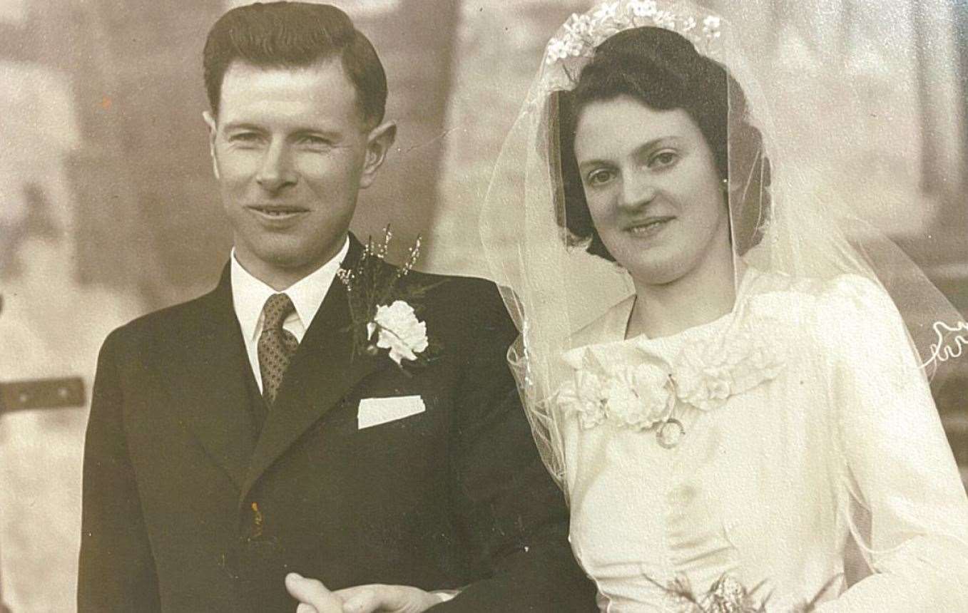 Annie Hannan and her late husband, John.