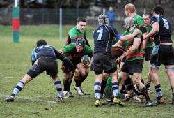 Action from Highland versus St Andrews University. Pic by Alison White.