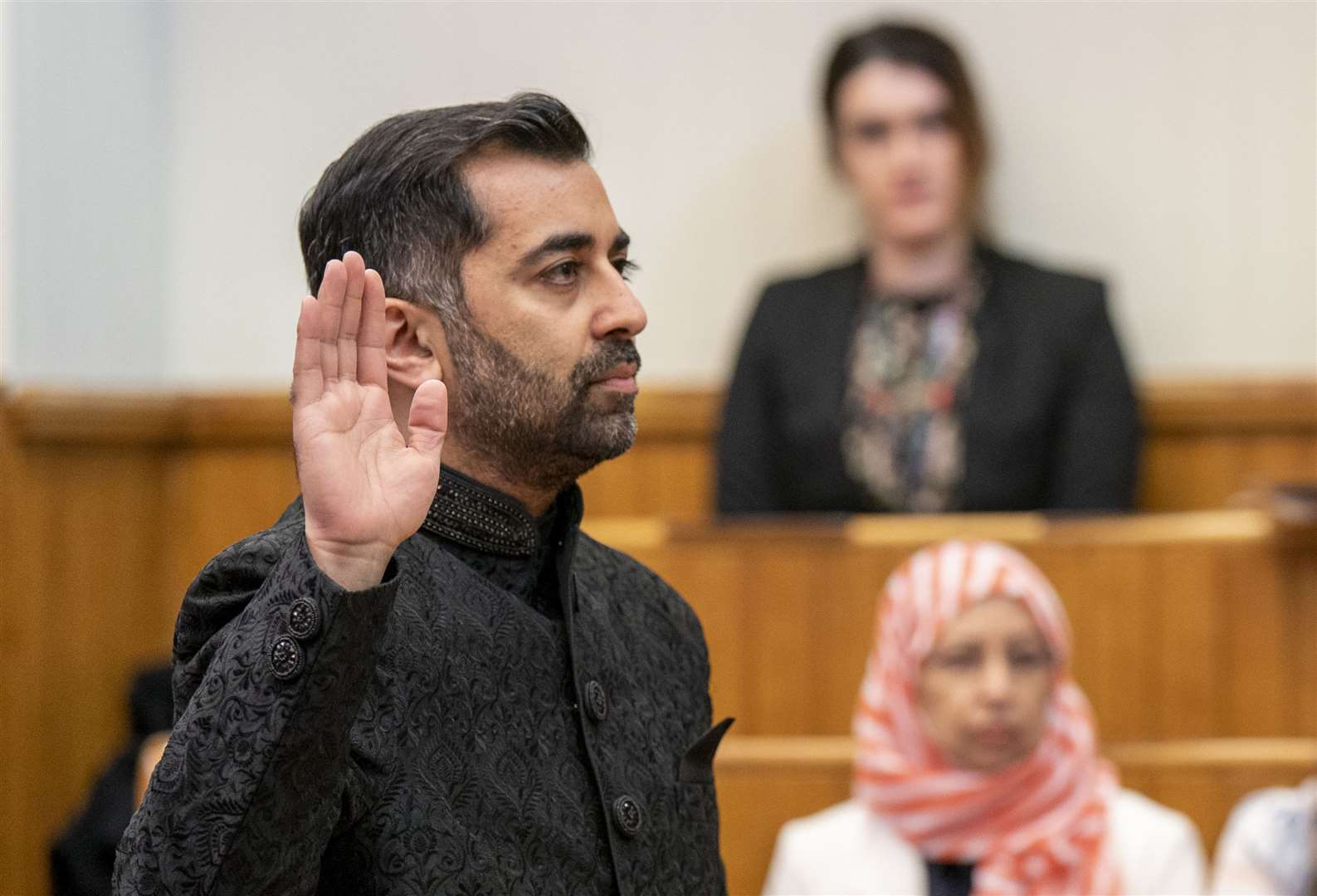 First Minister Humza Yousaf is Scotland’s youngest First Minister and the first person from a minority background to hold the post (Jane Barlow/PA)