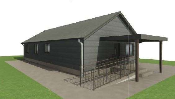 Artists impression of proposed new building at LOngman travellers site