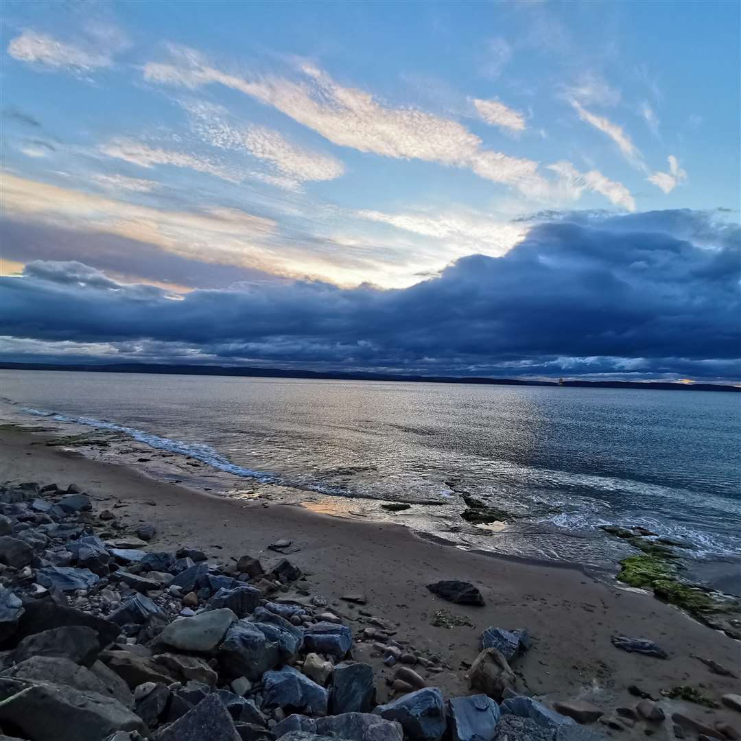 Overcast evening at Nairn Beach. Picture: Moira MacKintosh