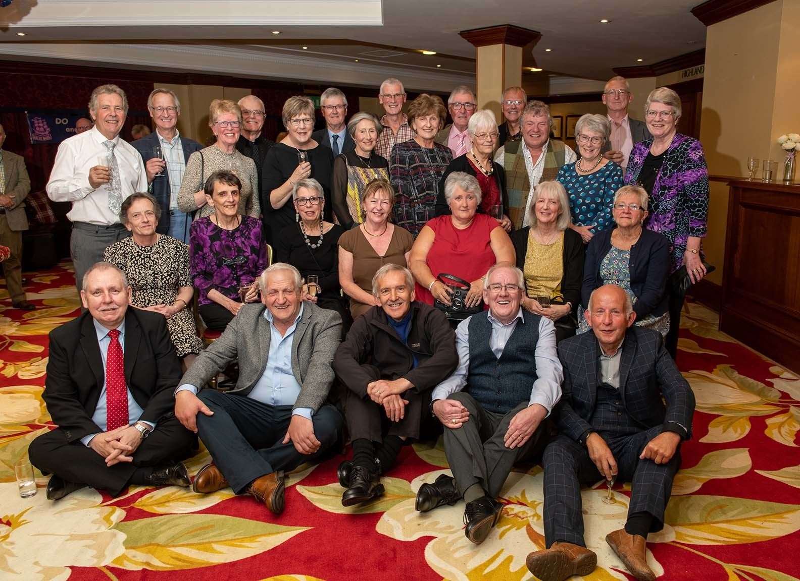 Many familiar faces from the Nairn Academy Class of '72 school leavers at the Newton Hotel.