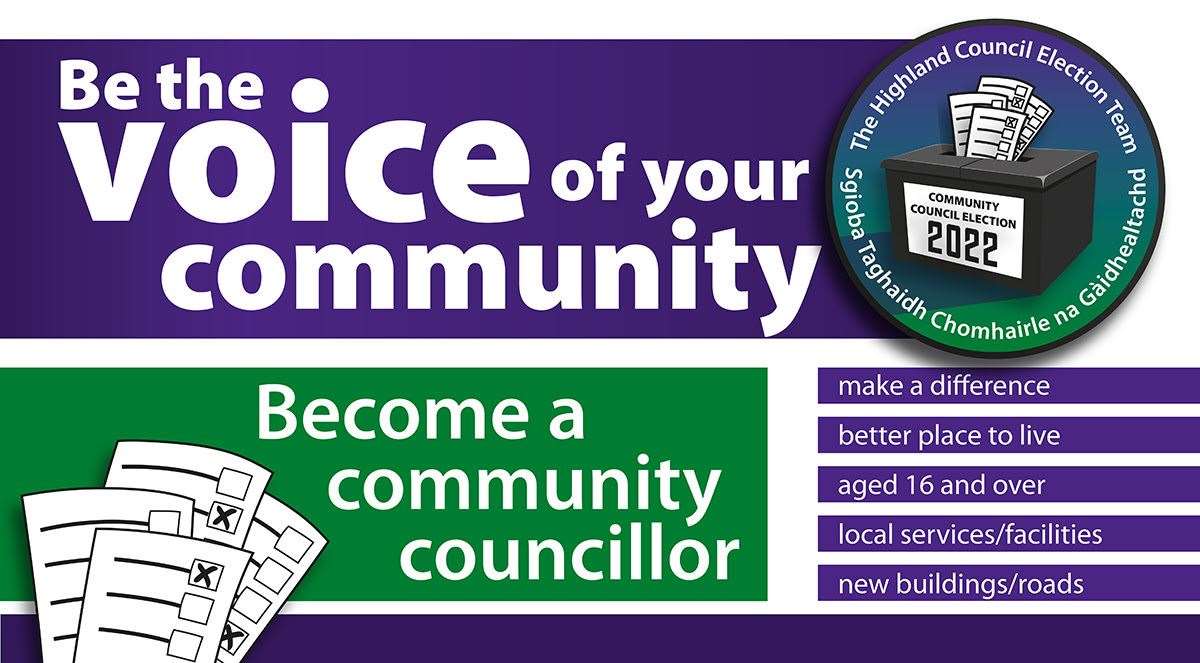 Volunteers are sought to be community councillors.