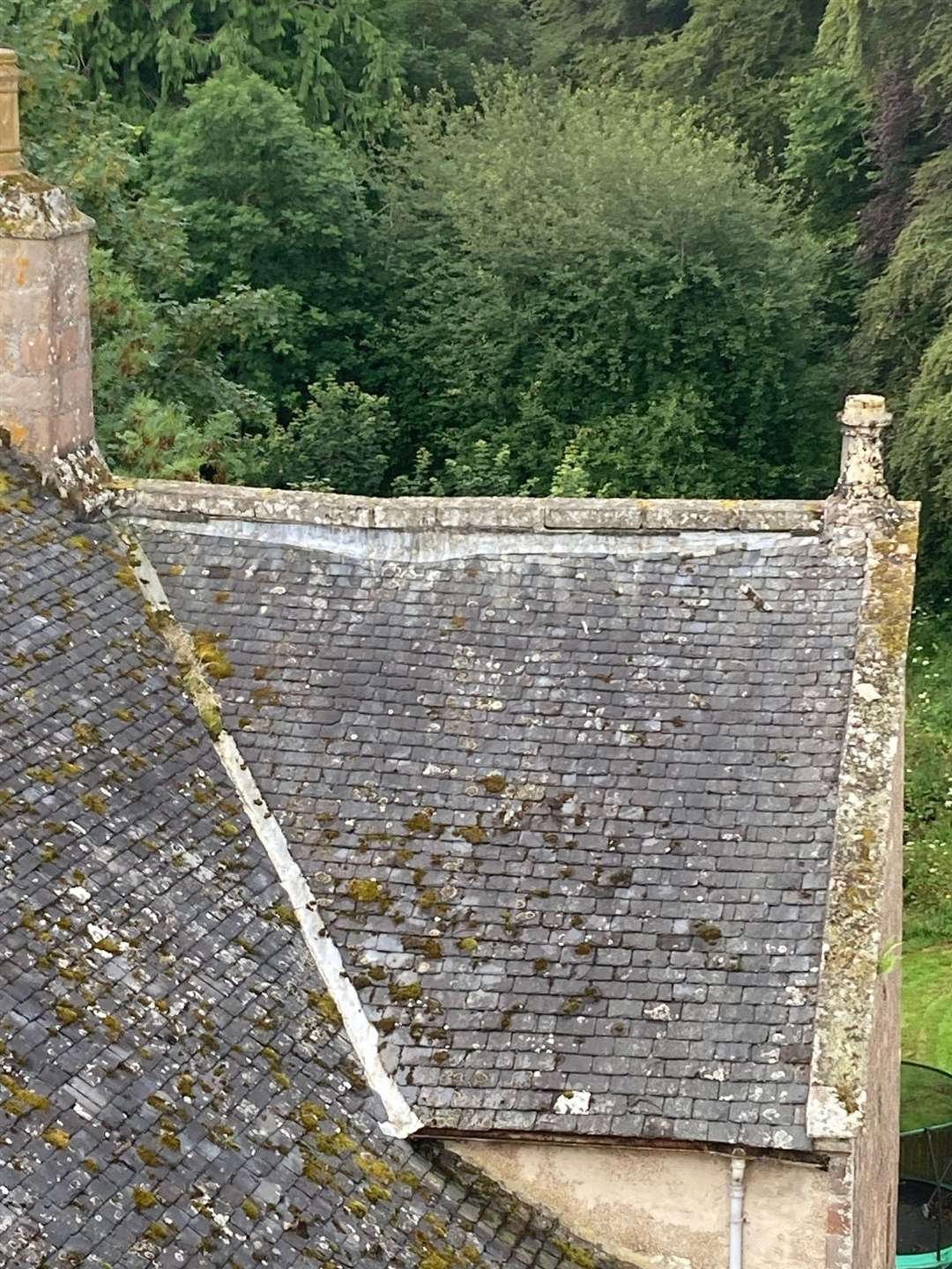 The castle's roof. Picture: Highland Historic Buildings Trust.
