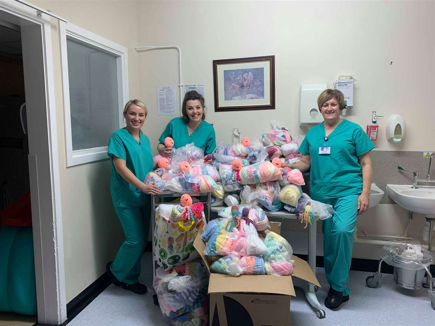 In December last year, Raigmore Hospital's maternity ward was overwhelmed by the response to an appeal for knitted hats.