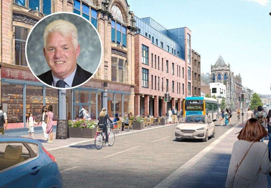 Inverness leader Ian Brown on Academy Street plans.