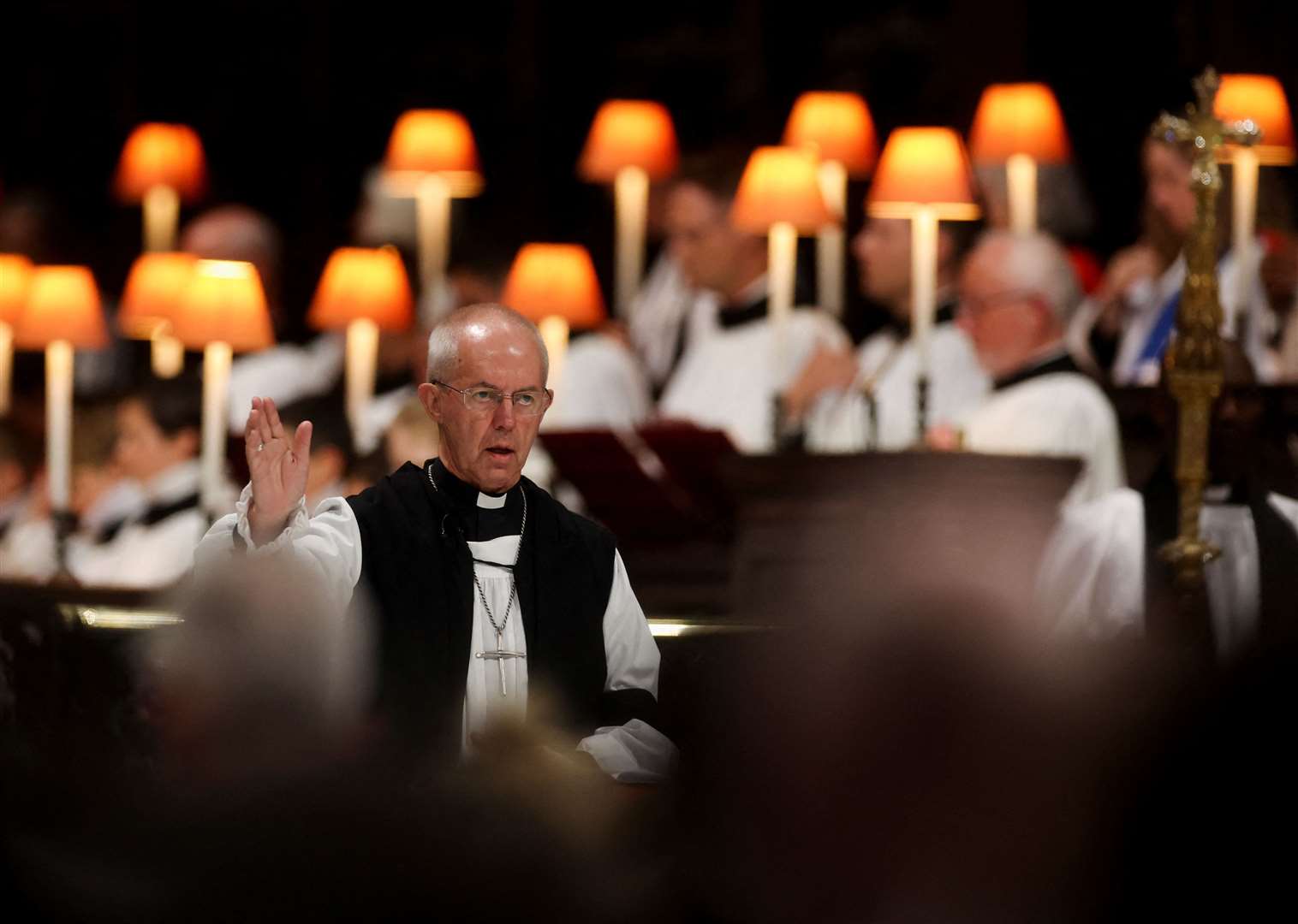 The Archbishop of Canterbury, Justin Welby during the service (Paul Childs/PA)