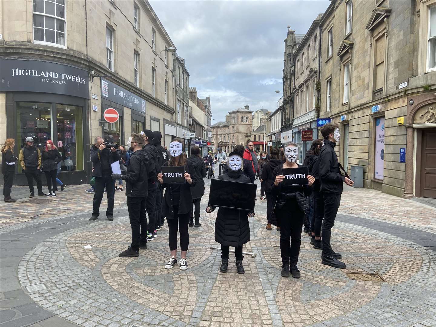 A protest was held in Inverness for animal rights.