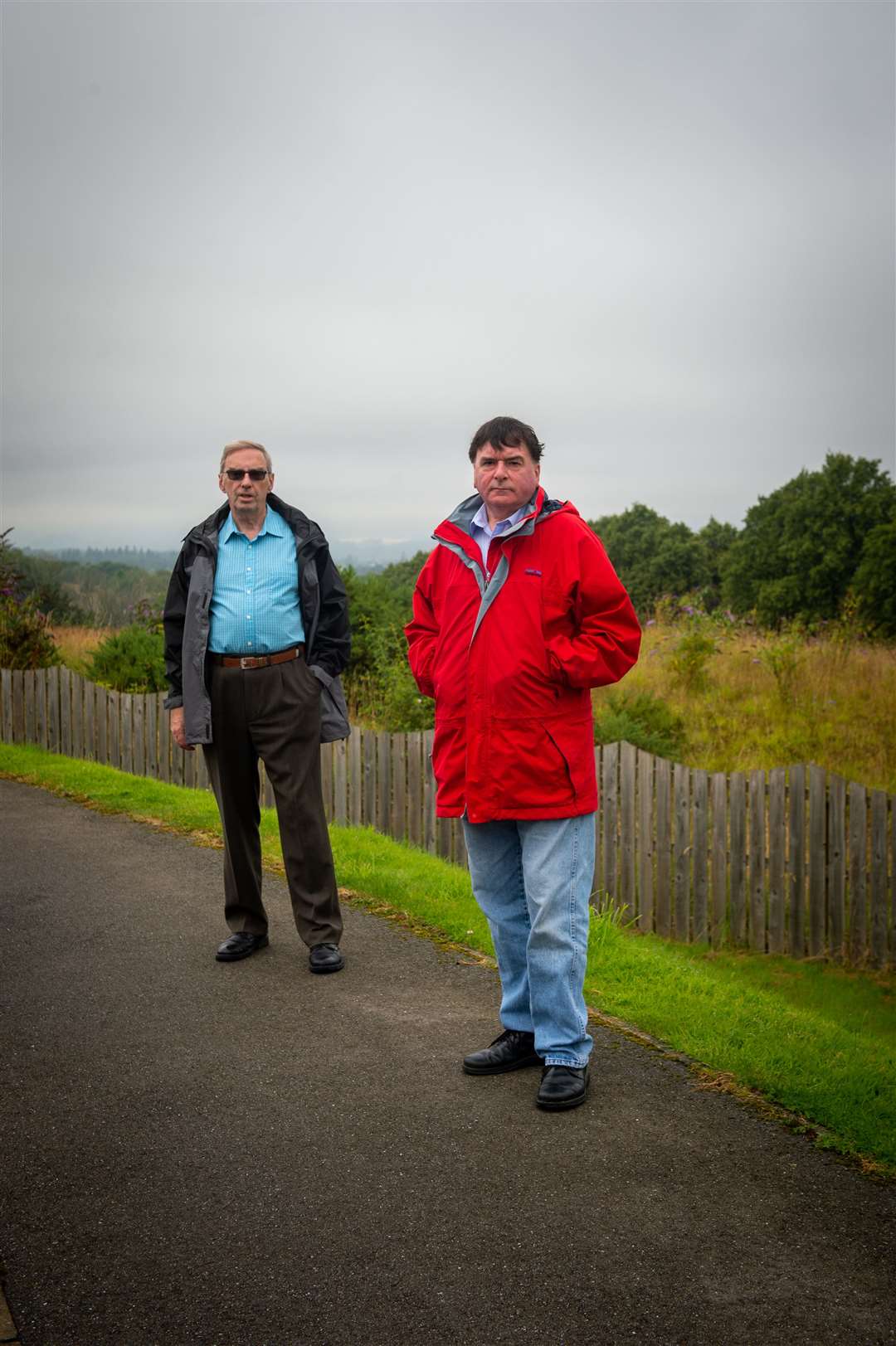 Unwanted development of 155 homes, Wade's Circle, Inverness...Bob Roberts and Ken Gowans...Picture: Callum Mackay..