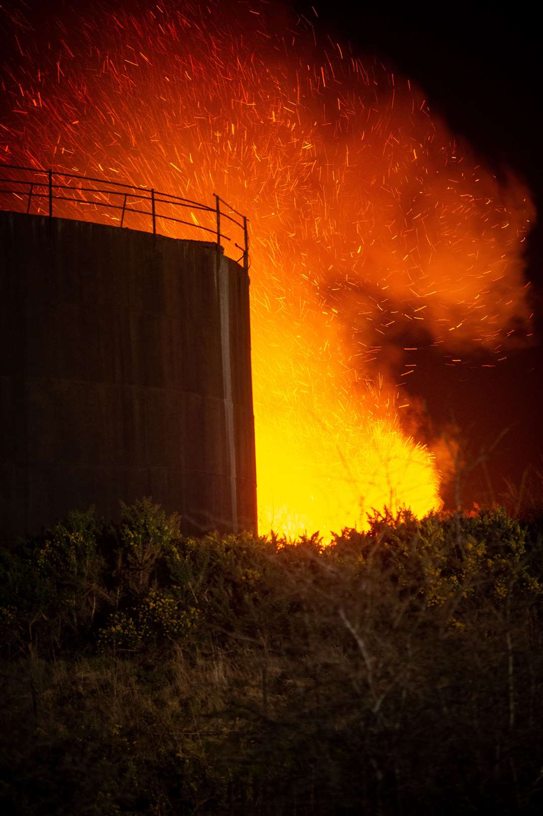 Invergordon Oil Tanks Fire.