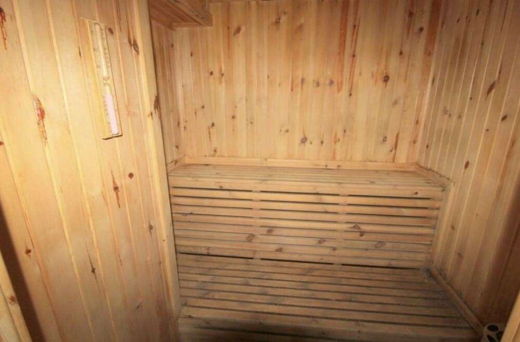 The sauna.