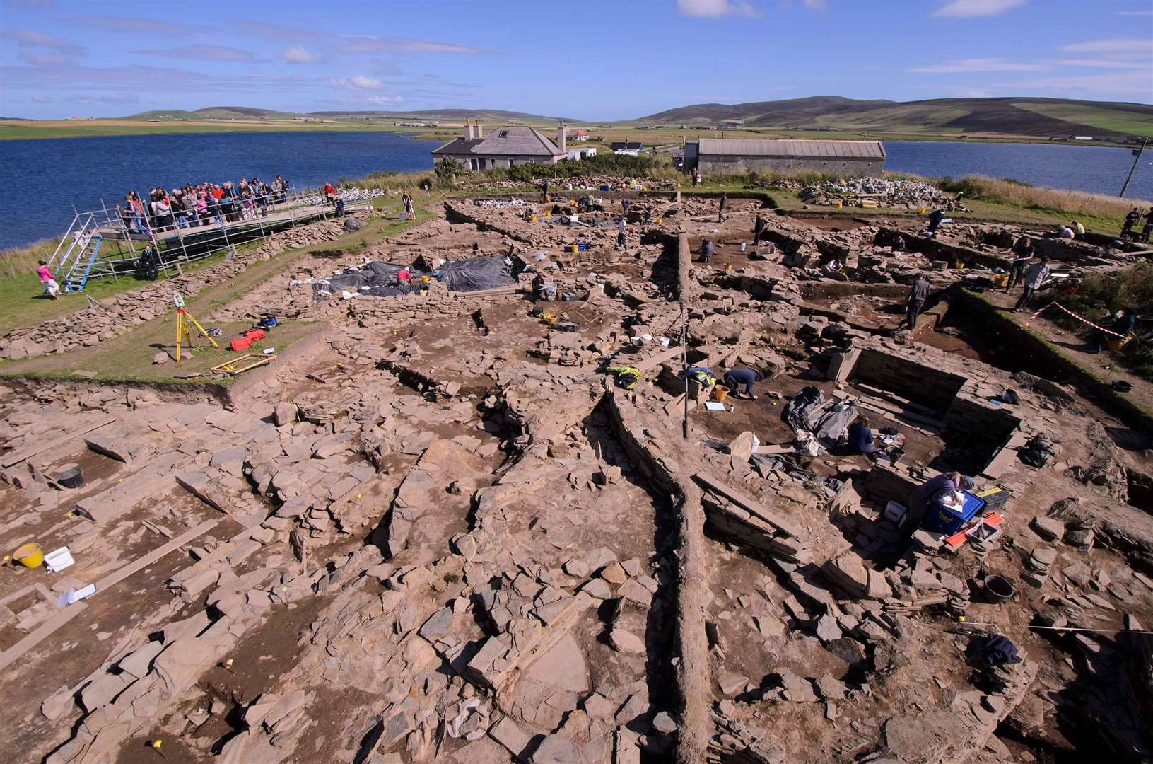 UHI research at the Ness of Brodgar excavation has brought more visitors to Orkney, boosting the local economy. Photo: Jim Richardson