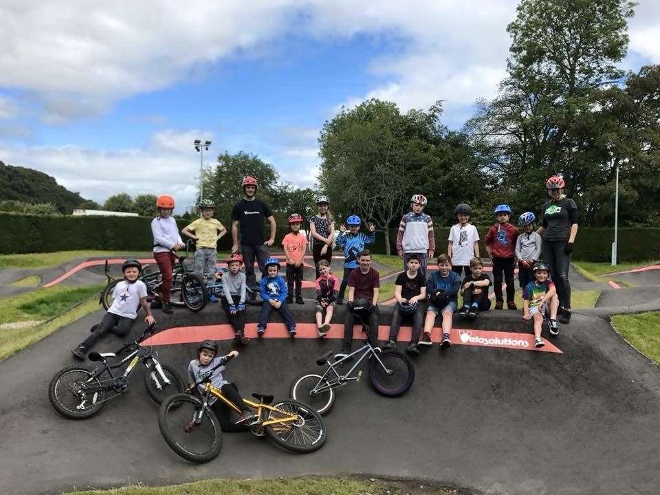 The skate and bike park is popular with local youngsters, pictured here before the lockdown.