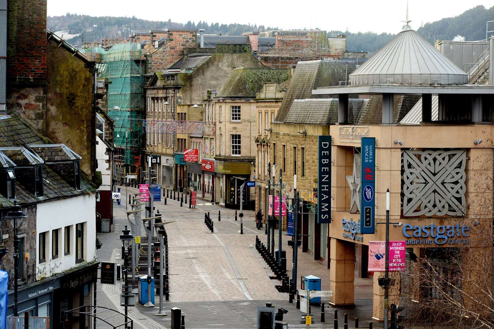 The easing of working from home guidance is expected to benefit Inverness city centre.