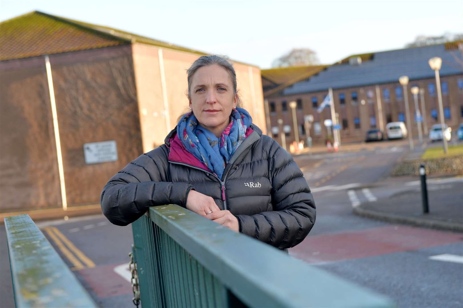 Catherine Bunn, of Culloden Community Council, outside Culloden Academy.