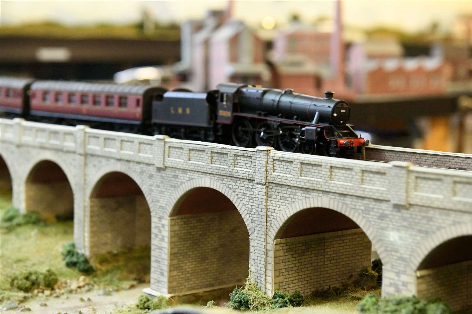 Black 5 LMS train on the OO Guage miniature railway. Picture: James Mackenzie.