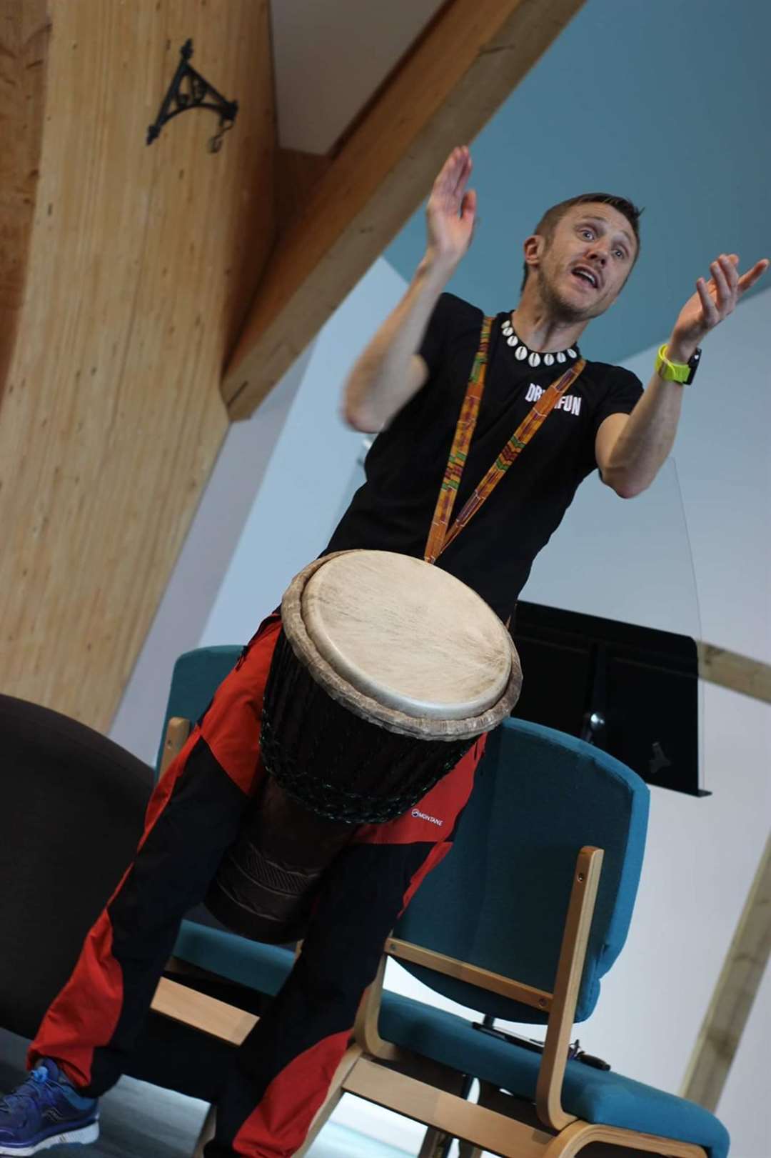 You can try out interactive drumming at the Family Fun day.