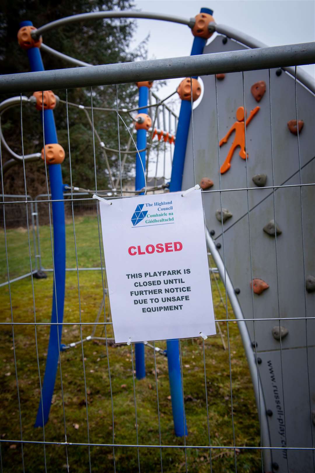 Maxwell Park at Cradlehall is one of the affected play areas.